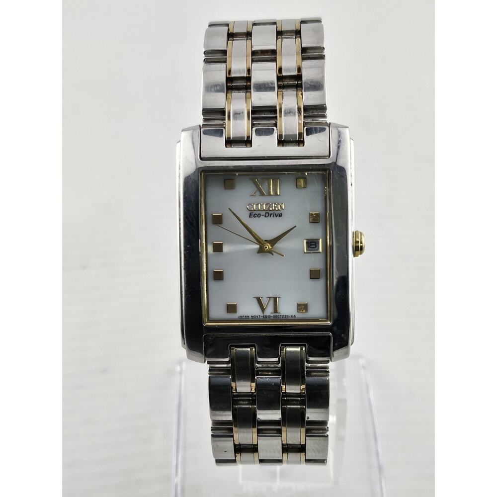 Mens Citizen Eco Drive Solar Watch E010-S004004 Date Very Nice Watch Runs - Picture 2 of 13